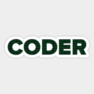 Coder (Binary) Sticker